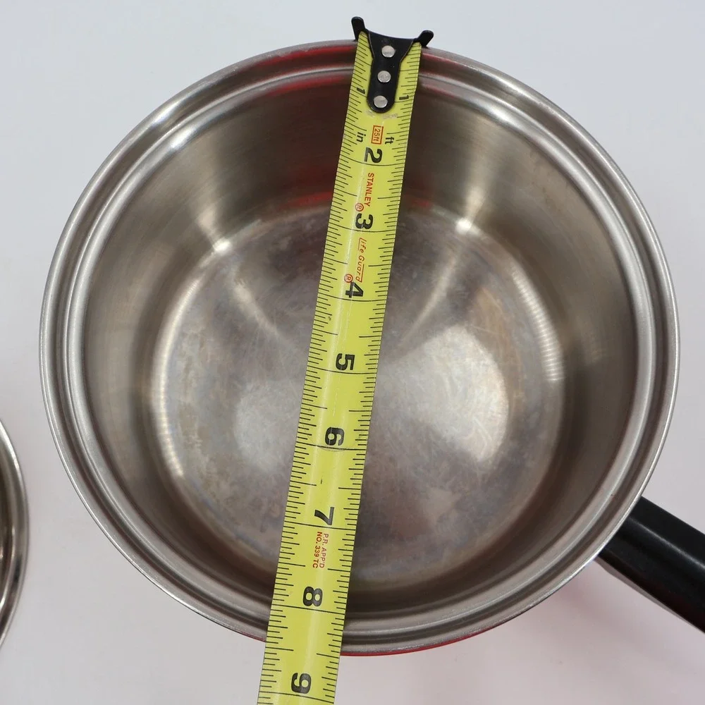 Amway Queen Saucepan Pot 18/8 Stainless Steel Multi-Ply Silver Made in Canada